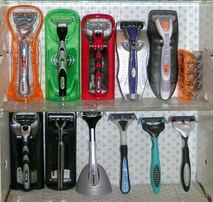 collection of razors from wikimedia