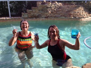 Me my mom and a martini or two