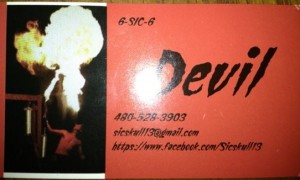 Devil's business card